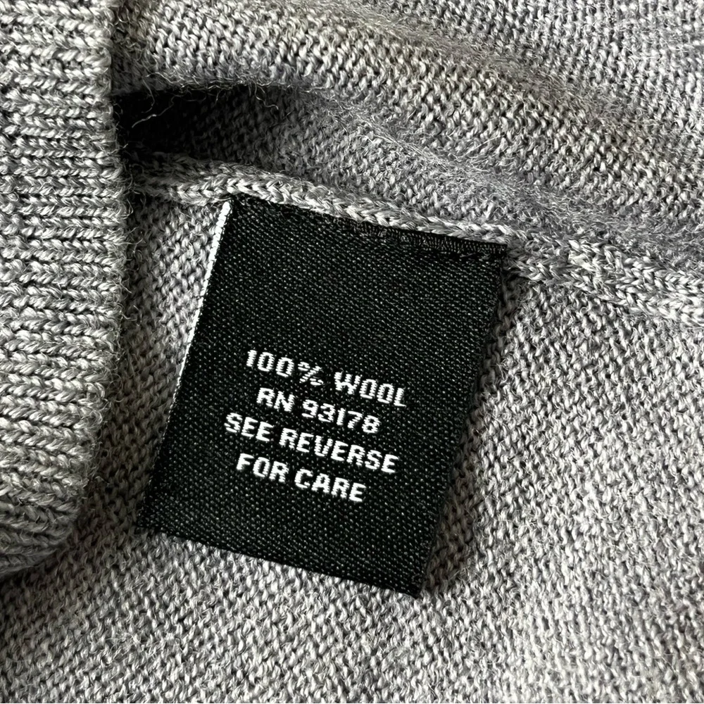 NWT M MAGASCHONI Wool Men’s V- Neck Sweater Pullover Gray XXXL Base Layer